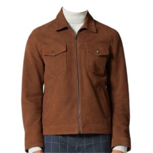 Chaquetas de cuero personalizadas de alta calidad Chaqueta de cuero de nuevo diseño Nueva chaqueta de cuero informal Boomber Hombres Diseño de logotipo personalizado - Product Image 4
