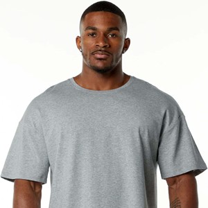 Men's 250 GSM Heavy <b>Weight</b> Cotton T-Shirt Customizable Oversized High Quality Plus Size Jersey for Street Wear Breathable - Product Image 5