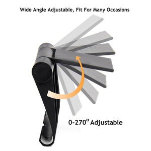 <span class=keywords><strong>Support</strong></span> de téléphone en plastique réglable avec logo personnalisé, pliable, pour bureau, idéal pour les cadeaux d'événements - Product Image 3