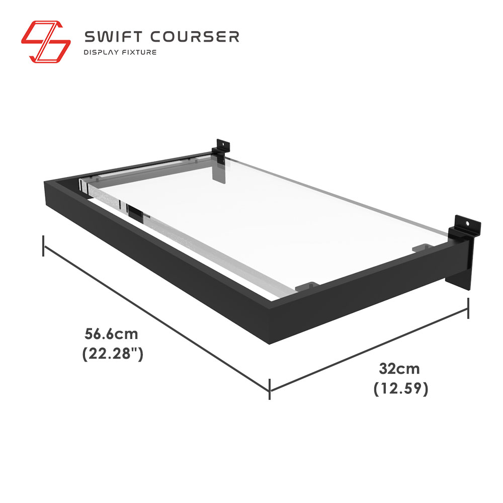 Frame (Black) + Glass Shelf