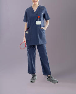 Supplier Wholesale Comfortable Washable Summer Hospitals Medical Scrubs Uniforms <b>Nurse</b> Clothing Sets Scrubs Jumpsuit - Product Image 1