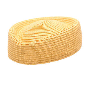 Chapeau de paille en papier naturel de style boater pour femme, idéal pour les voyages d'affaires - Design DIY type pillbox - Product Image 3