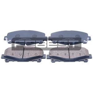 Set di pastiglie freno anteriori FEBEST (0301-CU2F) - Product Image 1