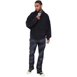 Pantalon de survêtement évasé vintage personnalisé délavé à l'acide pour hommes respirant confortable taille moyenne mélange polyester/coton délavé au soleil en détresse - Product Image 2