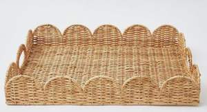 Bandeja de servicio de mimbre de café y té redonda de alta calidad India bandejas de mimbre tejidas mejor venta bandeja de mimbre para decoración del hogar - Product Image 2