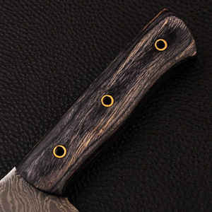 Cuchillo de cocina de carnicero Cleaver Cuchillo hecho a mano de acero de Damasco - Product Image 5