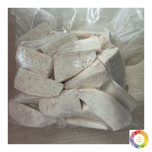 Morceaux de taro surgelés violets-Taro blanc traité IQF avec fibres violettes pour la friture, l'ébullition ou l'exportation - Product Image 2