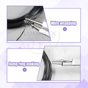High Quality Carbon Steel Jewelry Making Pliers Beading Flat Wire Side <b>Cutters</b> Kit Precision Control <b>Ring</b> Making Light Weight - Product Image 4