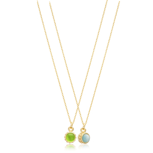 Doble Color bola diseño mujer encanto collar joyería hecha a mano al por mayor 925 joyería de plata esterlina - Product Image 1