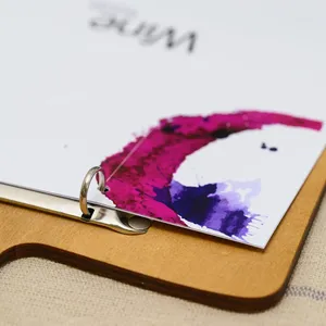 ป้ายเมนูไม้ DIVRIS DRL-207 สีน้ำตาลลายไวน์ สำหรับร้านอาหาร หลายหน้า - Product Image 3