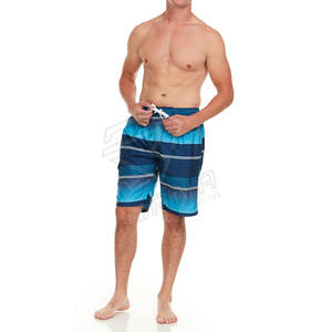 Men's 100% Cotton Gym Shorts High Street Quick Dry Board Beach Shorts Swim Trunk Comfortable <b>Elastic</b> <b>Waistband</b> Breathable Casual - Product Image 1
