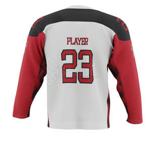 Jersey de Hockey sobre Hielo Personalizado para Hombre, Transpirable, de Secado Rápido, 100% Poliéster, Ropa de Entrenamiento al por Mayor - Product Image 3