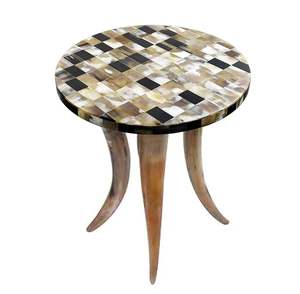 Elegant Handmade Natural Buffalo Horn <b>Coffee</b> <b>Table</b> With Smooth Polished Surface For Modern Living Room Decor At <b>Cheapest</b> Price - Product Image 1