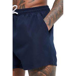 Short de bain uni personnalisé en polyester élasthanne respirant pour homme, avec cordon de serrage, idéal pour l'été et la mode, vente en gros - Product Image 6