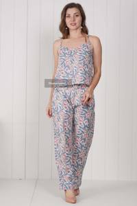Pijama indio de lujo hecho a mano de algodón puro para mujer suave cómodo sin mangas ropa de dormir vestido de noche para otoño para verano - Product Image 6