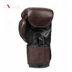 Molde profesional hecho a mano cuero de vaca guantes de boxeo personalizados guantes de Kick Boxing impermeables - Product Image 6