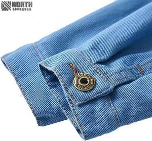 2025 nuevo estilo chaqueta de mezclilla para hombre de alta calidad transpirable lindo logotipo frontal de moda abrigo de mezclilla personalizable - Product Image 5