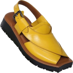 Brown and White Contrast <b>Men</b> Hot Selling Leather Sandal in Wholesale Rate and LOW MOQ All Sizes and Customizable Colors - Product Image 6