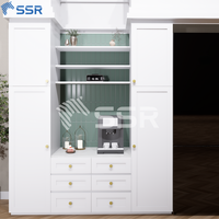 Armoire de garde-manger en bois moderne personnalisé prêt à assembler modèle PC1884 RTA grande armoire de cuisine commande en gros directe en usine approvisionnement
