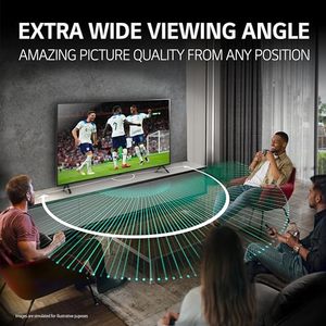55-Inch 4K UHD Smart <b>TV</b> with AI Processor Surround Sound Audio 120Hz Built-In <b>Speaker</b> LED Backlight and Black Color - Product Image 3