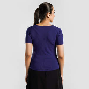 เสื้อยืดถักนิตติ้งรอยัลบลูคอร์ทสวิฟท์ - Product Image 2