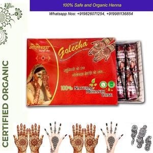 Conos de Henna Natural Amigables con la Piel |   Henna Semipermanente para Arte Corporal, Fórmula Suave |   Acabado Negro Natural |   Venta al por Mayor a Granel - Product Image 3