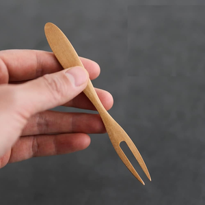 Bol à salade de fruits en bois d'acacia en bois entier plat profond ensemble de fourchette de bol en bois de vente chaude - Product Image 1