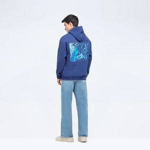 Sweats à capuche surdimensionnés 100% coton pour hommes Logo personnalisé 400GSM Sweats à capuche vierges 100% coton lourd pour l'hiver ODM Supply - Product Image 6