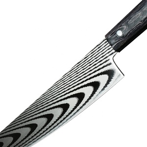 Cuchillos de cocina profesionales personalizados al por mayor, juego de cuchillos de Chef japonés, mango de madera, cocina, acero inoxidable, cuchillo de Chef de 8 pulgadas - Product Image 2