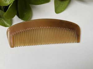 Peigne à cheveux en corne naturelle, couleur aléatoire, massage de la barbe, multi-usages, peignes à cheveux en corne naturelle, différentes tailles pour coiffure, salon - Product Image 6