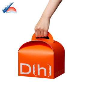 Cajas plegables de papel con ventana troquelada-Diseño plegable plano para panadería, galletas o dulces Embalaje de regalo-Servicio de impresión - Product Image 1