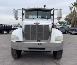 Heavy Duty Used 2014 Peterbiltt 348 Tandem Axle 24 ft Flatbed <b>Truck</b> - 6 Speed Allisonn Hs Automatic Worldwide delivery - Product Image 2