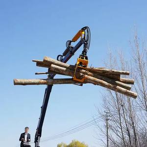 Accesorio de grúa de agarre hidráulico para manejo de troncos de madera - Product Image 1