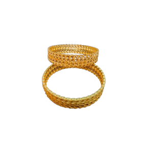 Brazaletes de precios directos del fabricante con metal dorado de 22 quilates, brazaletes de último diseño de forma redonda a la venta por exportadores - Product Image 1