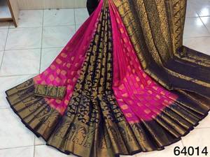 ส่าหรีไหม kanchivram นุ่มบริสุทธิ์ - Product Image 6