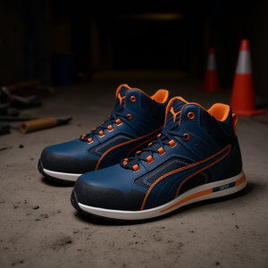 Bottes de sécurité Crosstwist MID Taille 40 Bleu/Orange S3S FO HRO SR 20345:2022 Autocollants et lumières réfléchissants promotionnels - Product Image 3