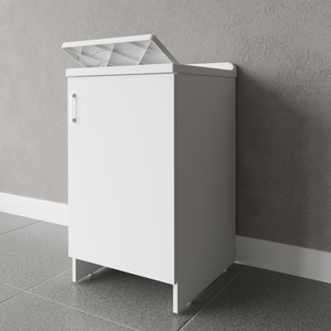Armadio a porta singola in resina bianca per lavanderia 45x50x85 asse lavaggio lavandino per bagno categoria di prodotto - Product Image 1