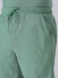 Ensemble d'été en coton pour homme, ensemble deux pièces gaufré, survêtement, vêtements d'extérieur, t-shirt respirant à manches courtes et shorts pour homme - Product Image 6