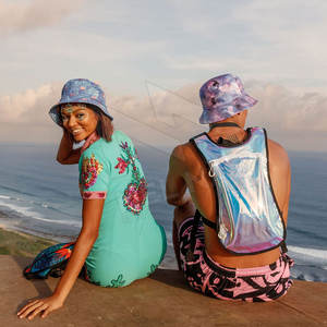 ผ้าฝ้ายแท้แตงโมหมวกชาวประมงม่านบังแดดกลางแจ้งหมวกถังกันลมโลโก้ปักที่กําหนดเอง - Product Image 5