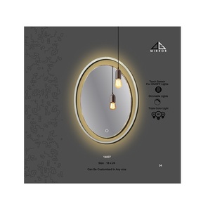 Dễ dàng để làm sạch khung gương PVD với cơ thể 304 SS cung cấp khả năng chống ăn mòn mạnh mẽ và nhìn phòng tắm kiểu dáng đẹp - Product Image 1