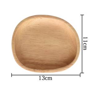 Plato redondo en forma de manzana, superventas, nuevo estilo, vajilla de madera de acacia, bandeja para servir, plato de madera para servir - Product Image 4