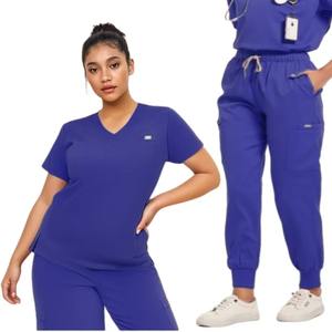 Accesorios de Enfermería para Mujer, Batas Médicas Quirúrgicas, Ropa de Trabajo de Color Sólido Minimalista, Especial para Doctor y Enfermera - Product Image 2