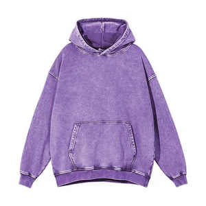 Sweats à capuche pour hommes brodés personnalisés à impression bouffante Sweats à capuche d'hiver doublés en polaire solide et épais - Product Image 4