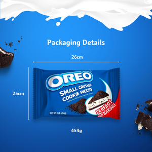 Oreo Crumbs Biscuit 24x454G Suministros para hornear Materia prima Decoración de pasteles Bebidas Topping - Product Image 4