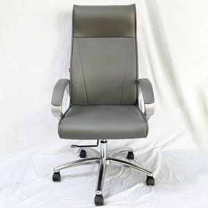 Silla Giratoria HOM1027-01X con Respaldo Alto en Gris, Diseño Moderno con Altura Ajustable y Reposacabezas para Dormitorio o Uso Doméstico - Product Image 2