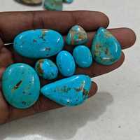 Magnifiques pierres cabochons en turquoise d'Arizona, formes et tailles variées, lisses, en vrac, pour la personnalisation de bijoux, vente en gros de turquoise d'Arizona