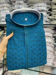 เสื้อเคอร์ตาผ้าเรยอนสำหรับผู้ชายเสื้อสีขาวสำหรับงานแต่งงานและเสื้อผ้าแบบดั้งเดิมสไตล์อินเดียน้ำหนักเบา - Product Image 4