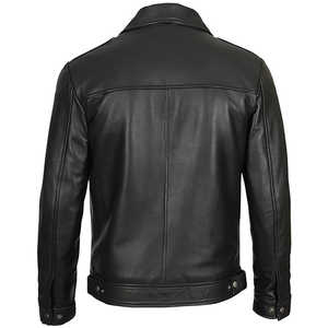 OEM Service Top Selling Customized Men's Black Leather <b>Jacket</b> High Quality Low MOQ Custom-Size Winter <b>Heated</b> Leather <b>Jackets</b> - Product Image 2