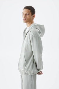 Sudadera con capucha y cremallera unisex de alta calidad, forro polar de algodón 100% con logotipo bordado, ropa personalizada al por mayor para uso de invierno de los hombres - Product Image 6