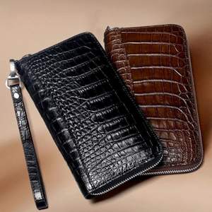 Portefeuilles crocodile Portefeuille en cuir personnalisé fait à la main unisexe pleine grandeur pour une utilisation unisexe avec design de logo personnalisé - Product Image 4